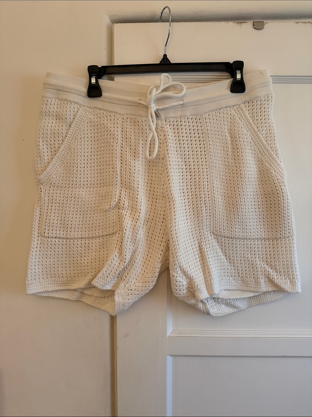 Men’s Athletic Knit Drawstring Shorts - Cream